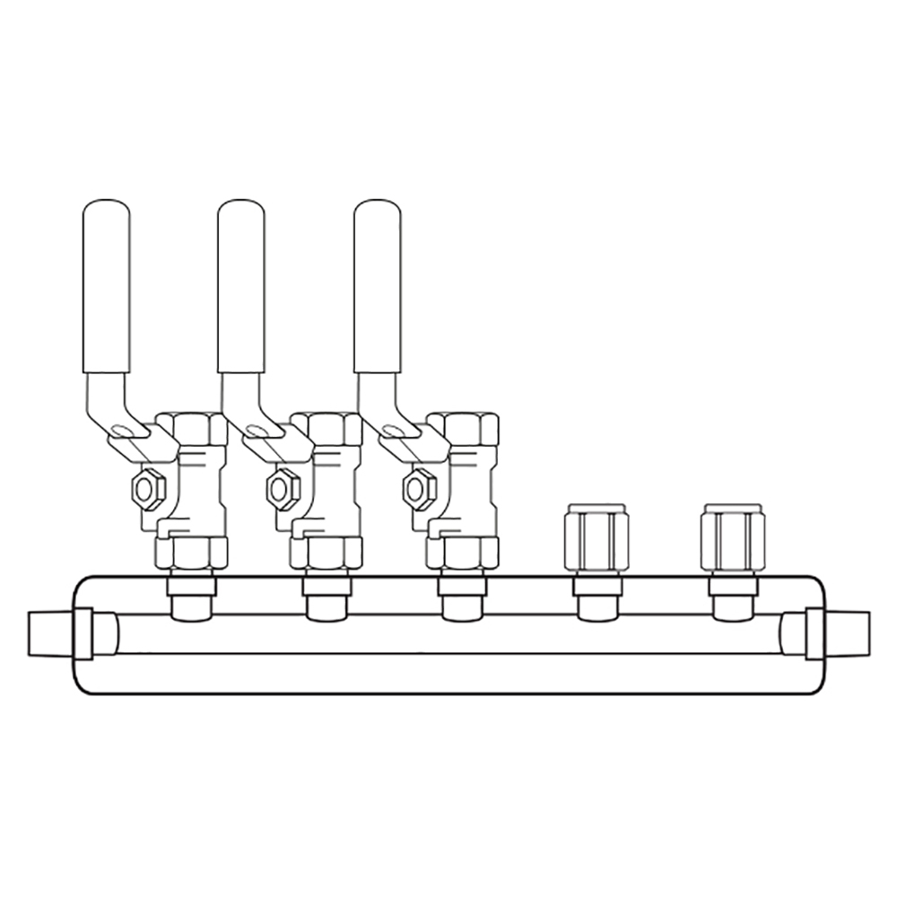 M3034000 Manifolds Stainless Steel Single Sided