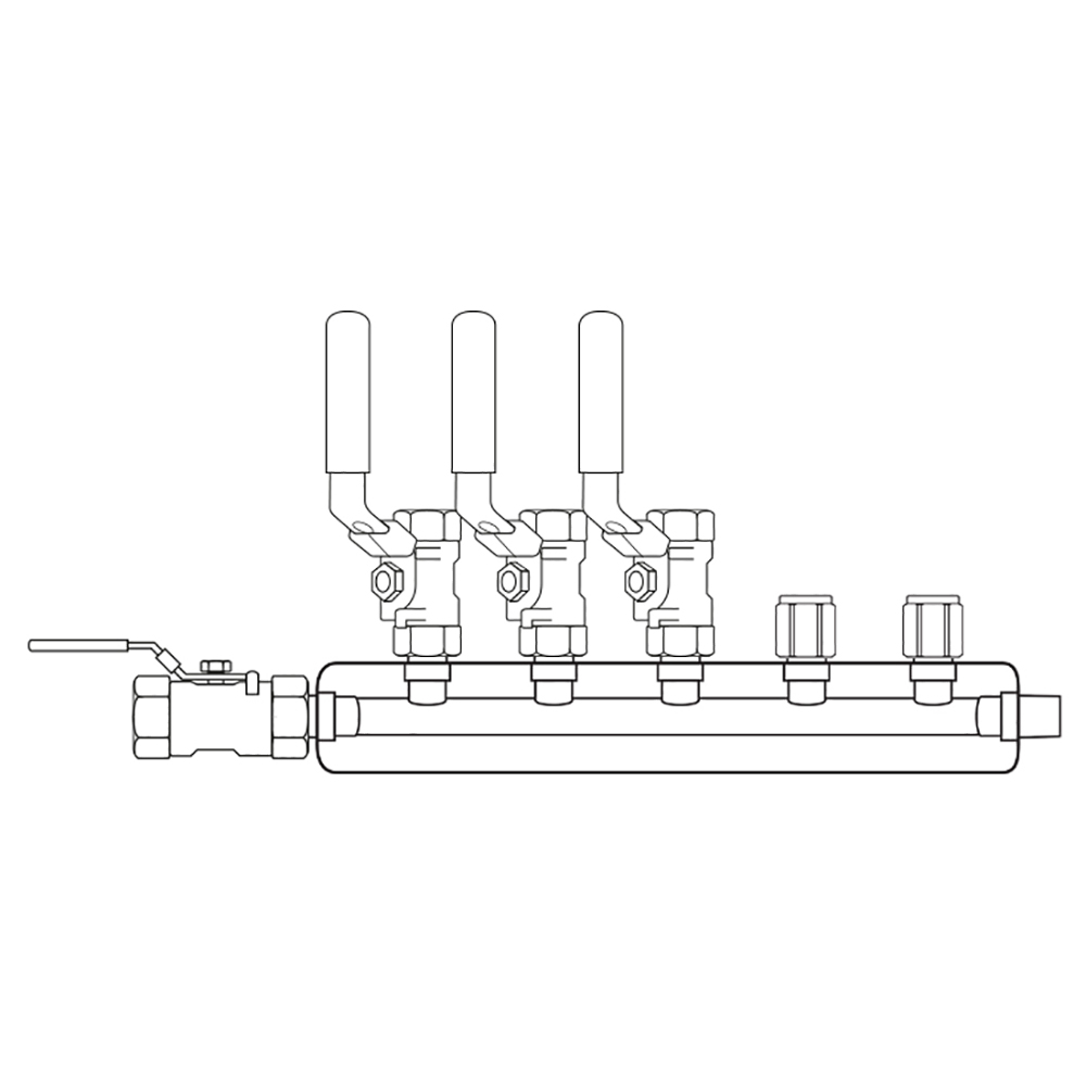 M3034010 Manifolds Stainless Steel Single Sided