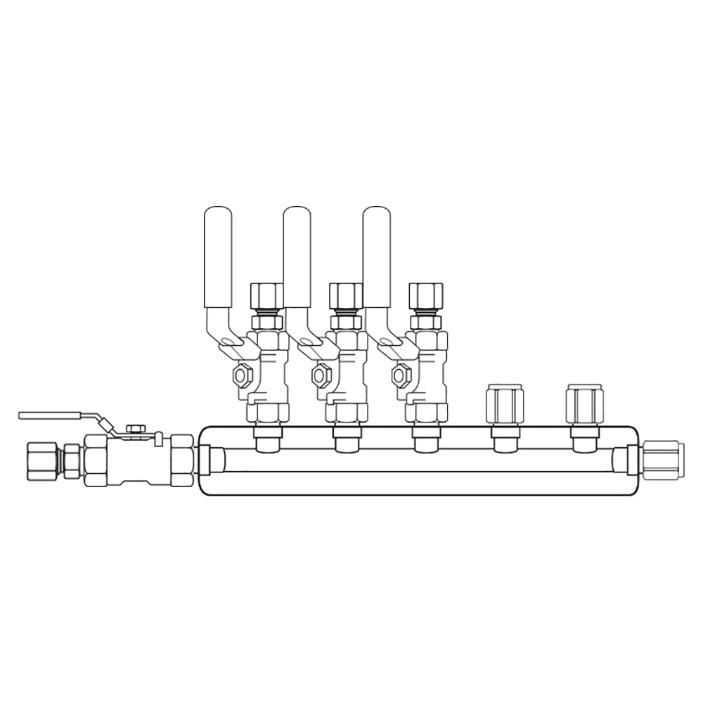 M3034151 Manifolds Stainless Steel Single Sided