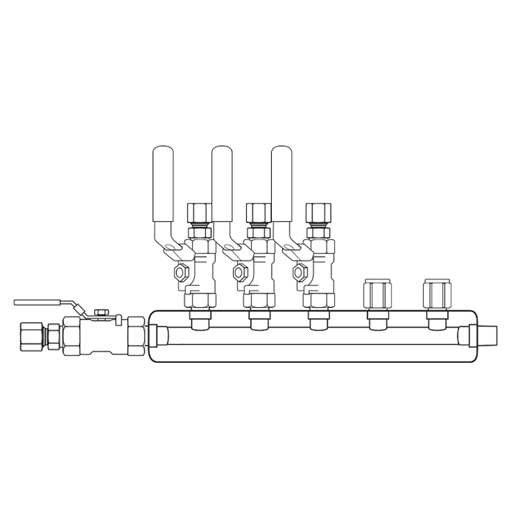 M3034220 Manifolds Stainless Steel Single Sided