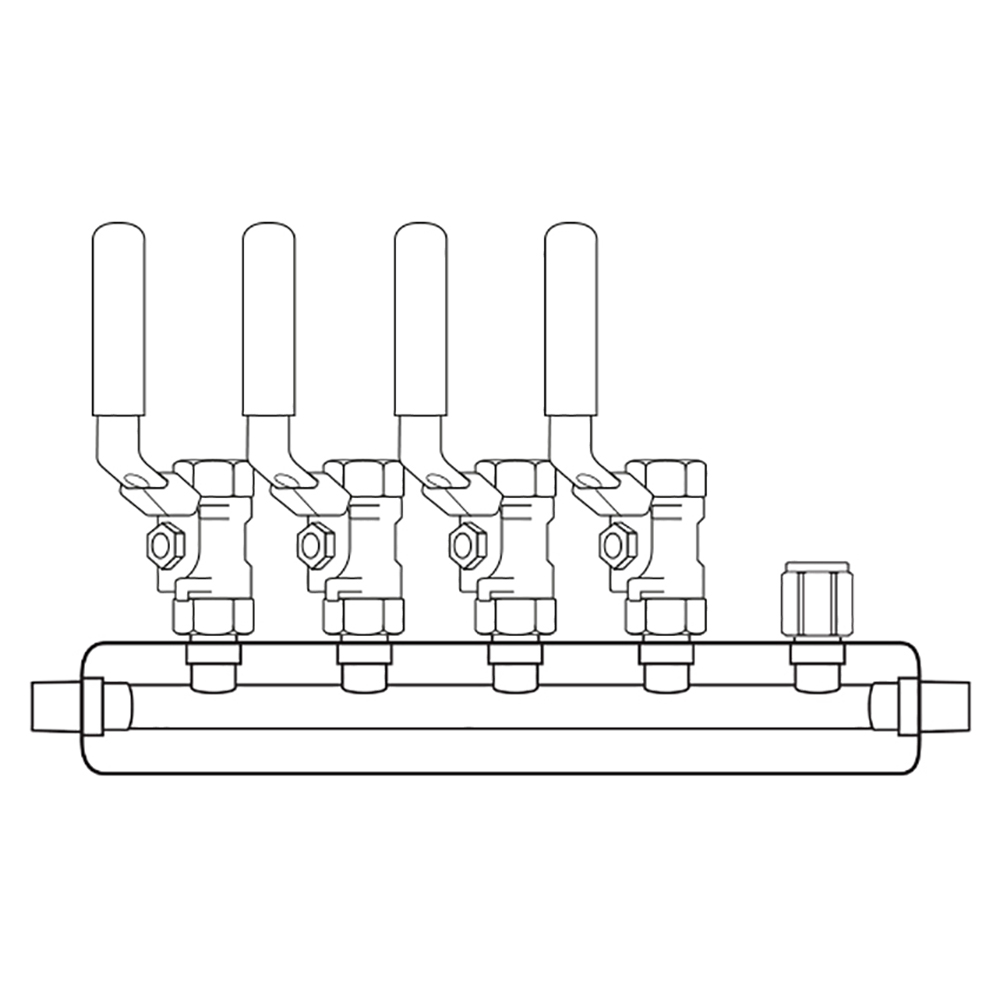 M3044000 Manifolds Stainless Steel Single Sided