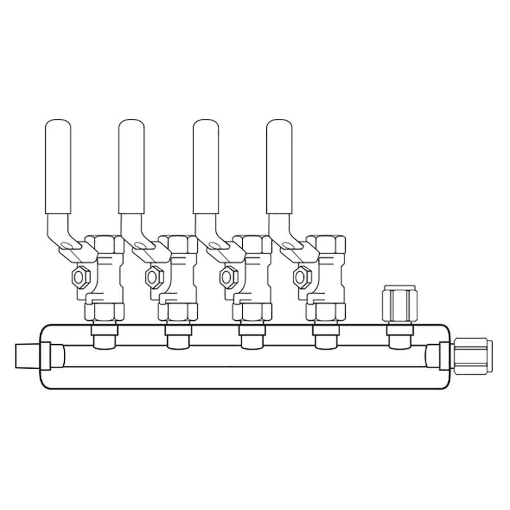 M3044001 Manifolds Stainless Steel Single Sided