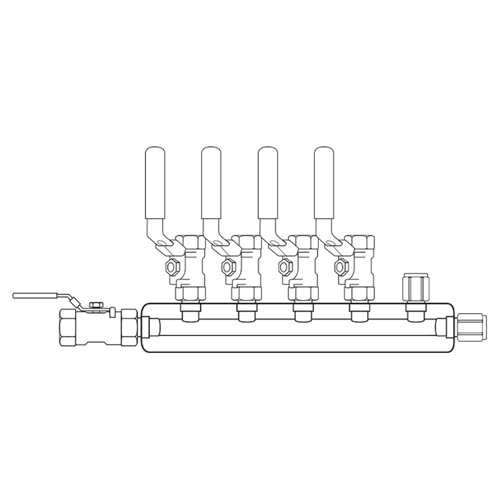 M3044011 Manifolds Stainless Steel Single Sided