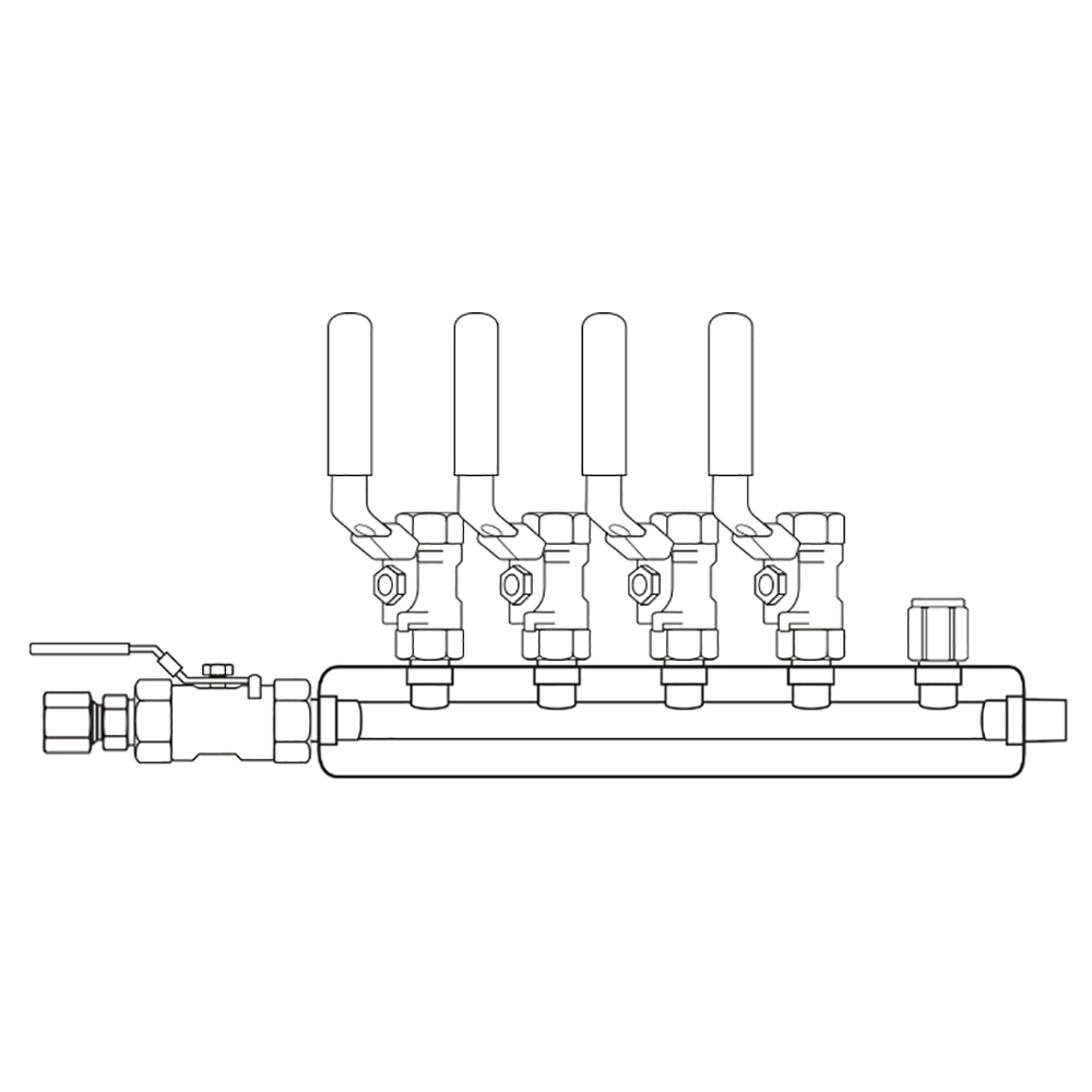 M3044020 Manifolds Stainless Steel Single Sided