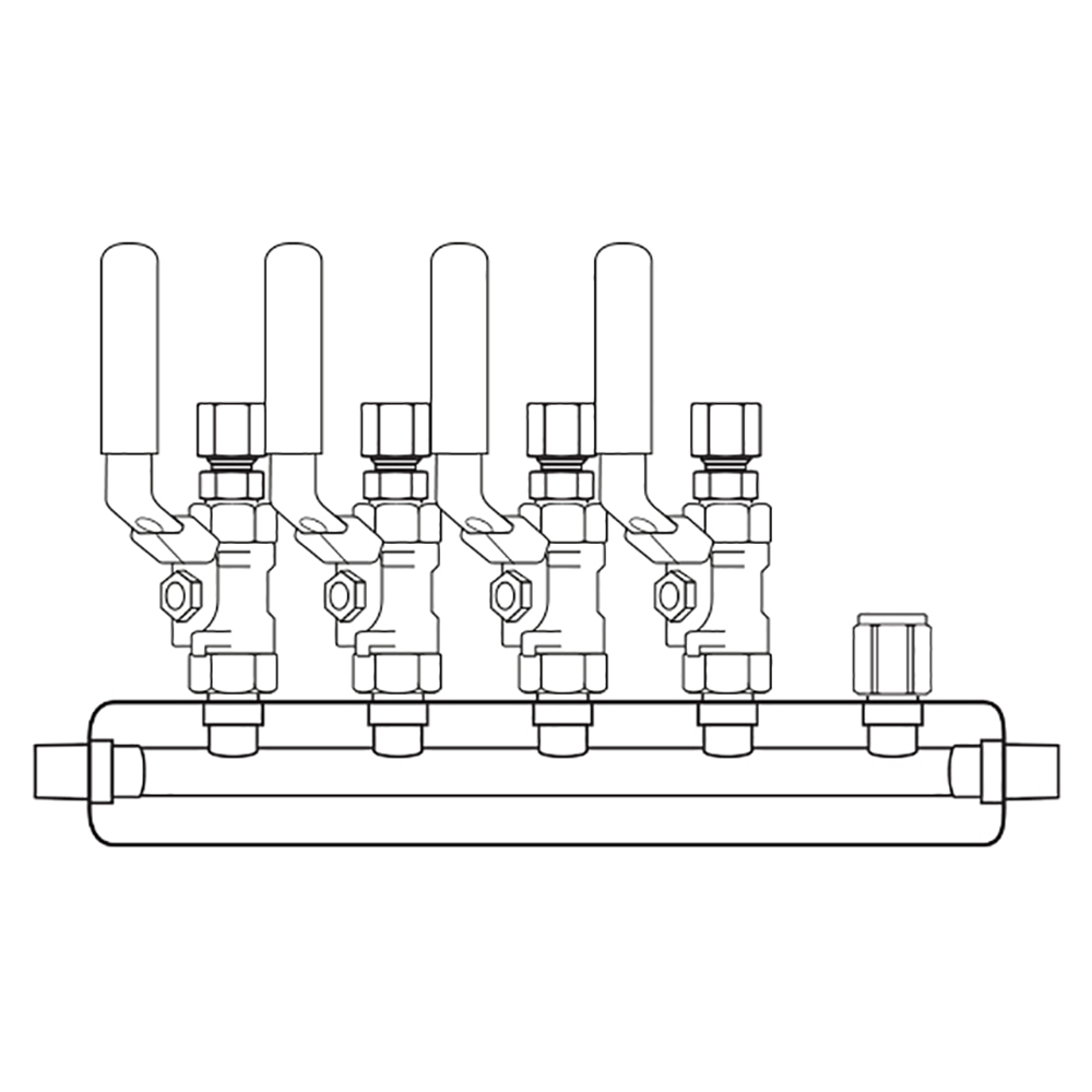 M3044100 Manifolds Stainless Steel Single Sided