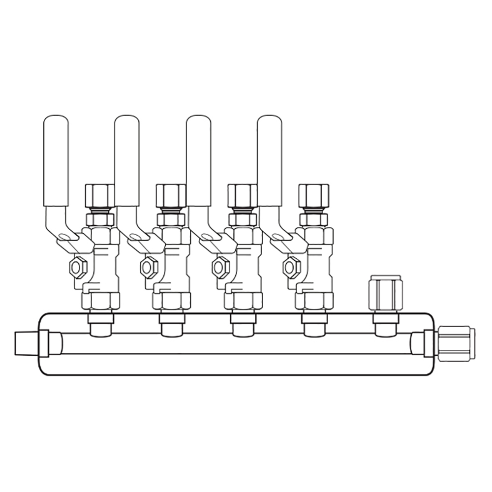 M3044101 Manifolds Stainless Steel Single Sided