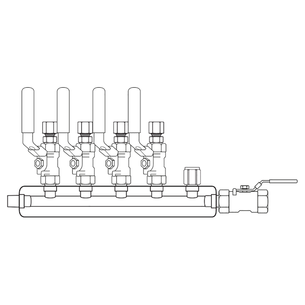 M3044102 Manifolds Stainless Steel Single Sided