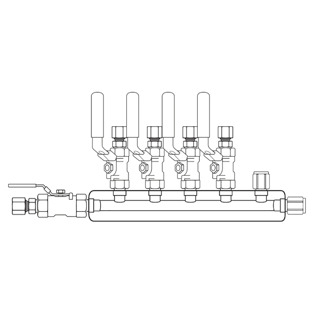 M3044121 Manifolds Stainless Steel Single Sided