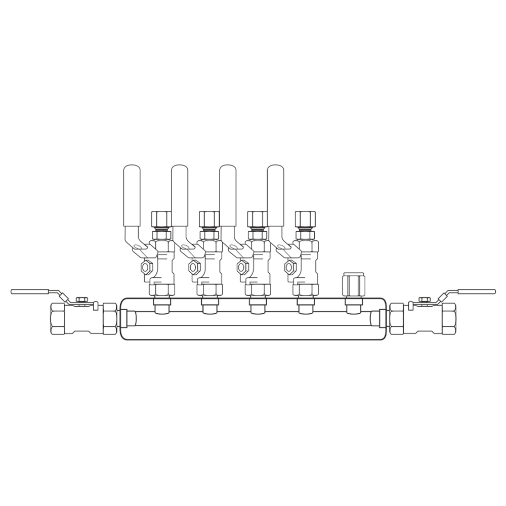 M3044212 Manifolds Stainless Steel Single Sided