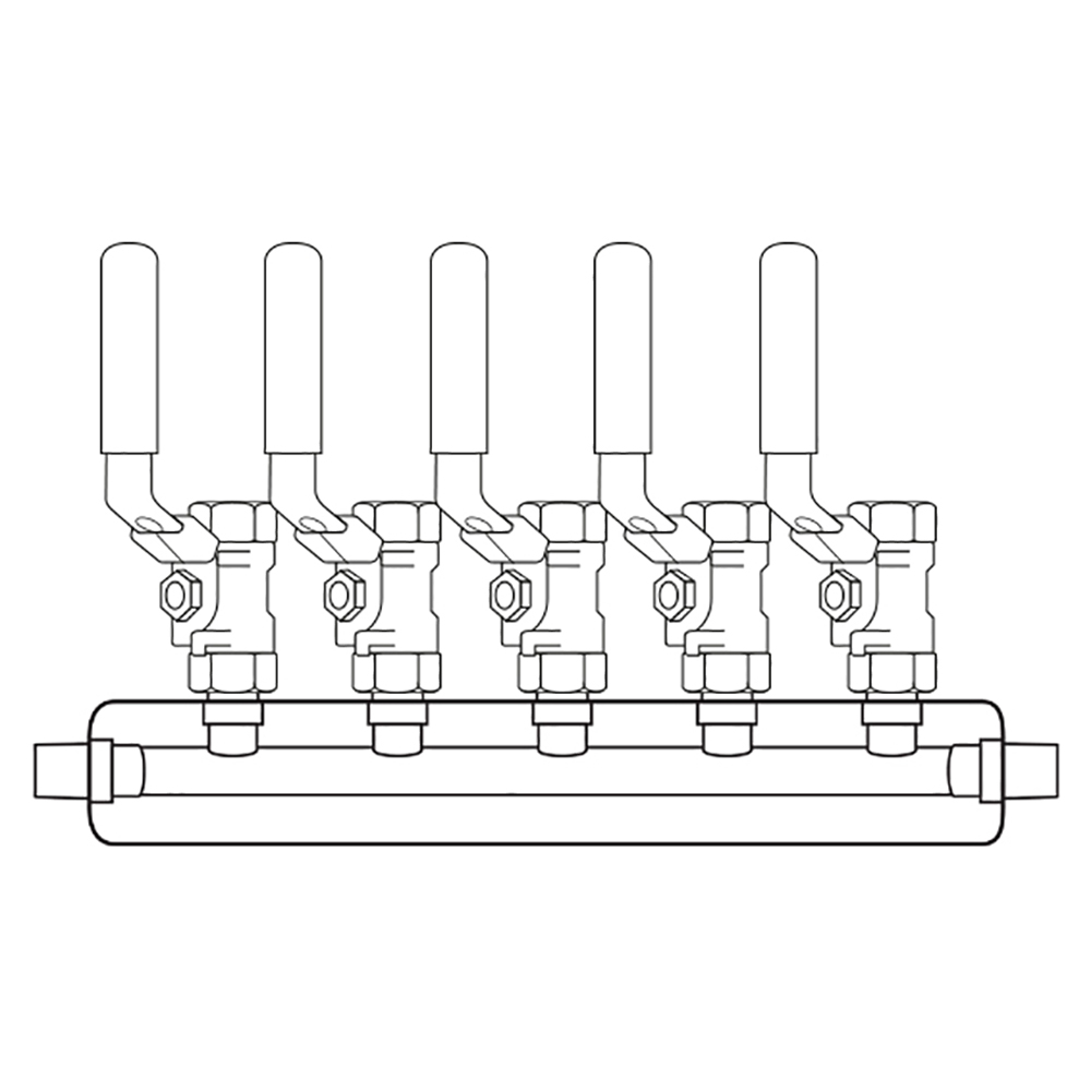 M3054000 Manifolds Stainless Steel Single Sided