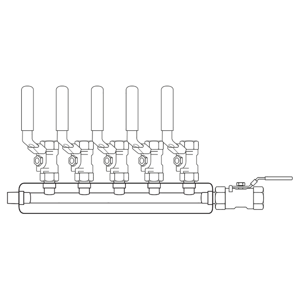 M3054002 Manifolds Stainless Steel Single Sided