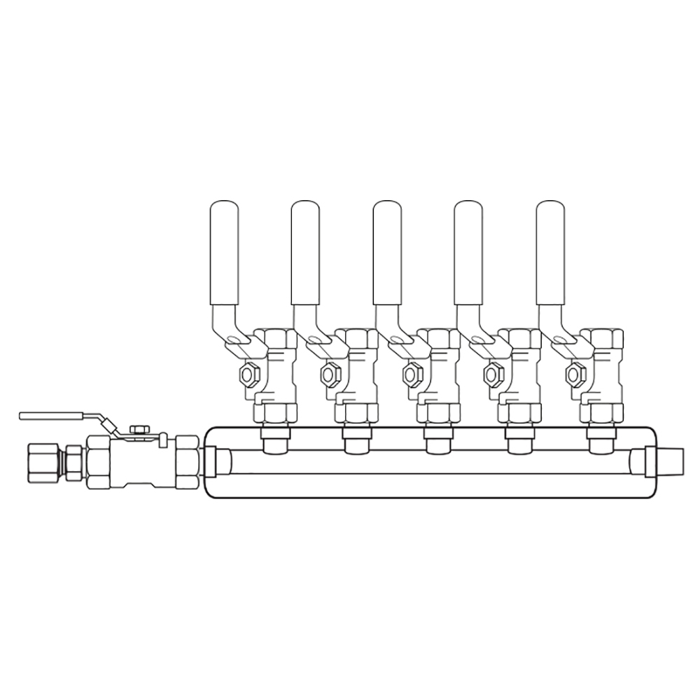 M3054020 Manifolds Stainless Steel Single Sided