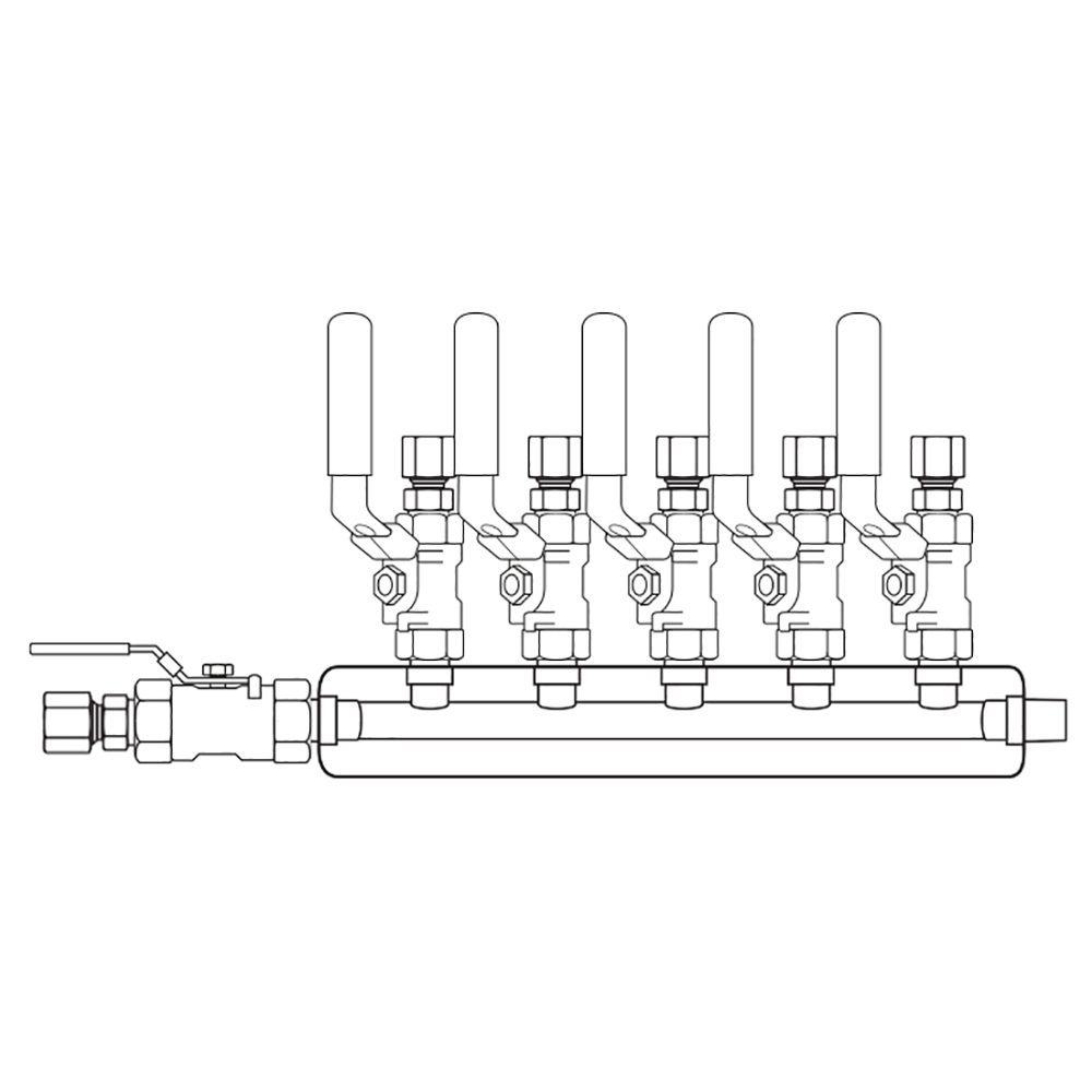 M3054120 Manifolds Stainless Steel Single Sided