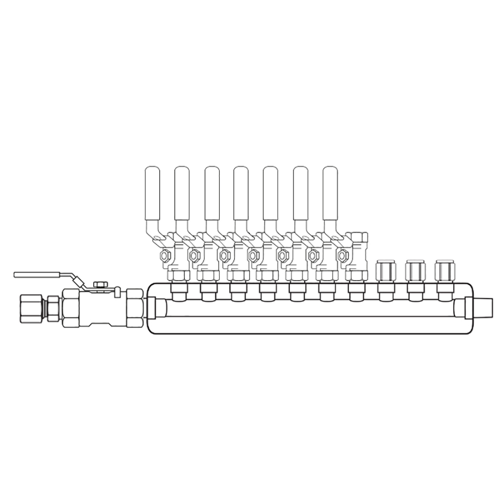 M3074040 Manifolds Stainless Steel Single Sided