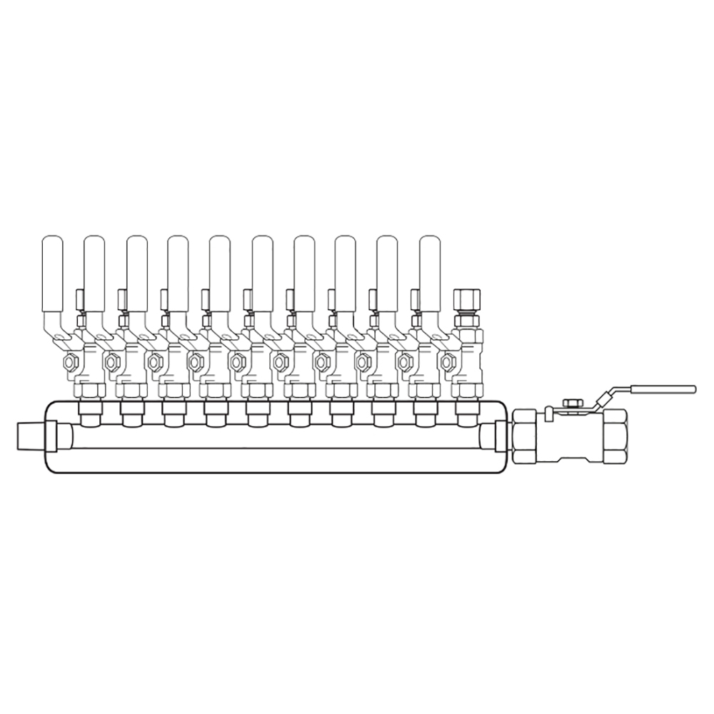 M3104302 Manifolds Stainless Steel Single Sided