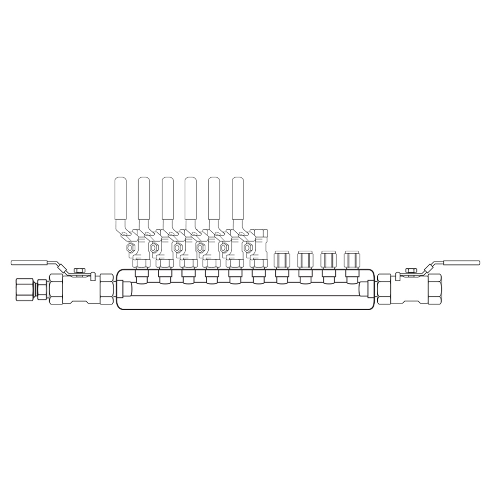 M4064042 Manifolds Stainless Steel Single Sided