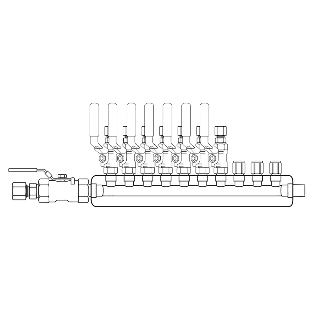 M4074320 Manifolds Stainless Steel Single Sided
