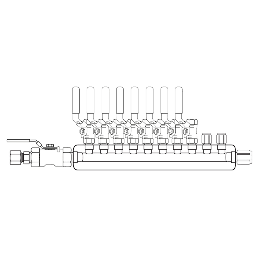 M4084041 Manifolds Stainless Steel Single Sided