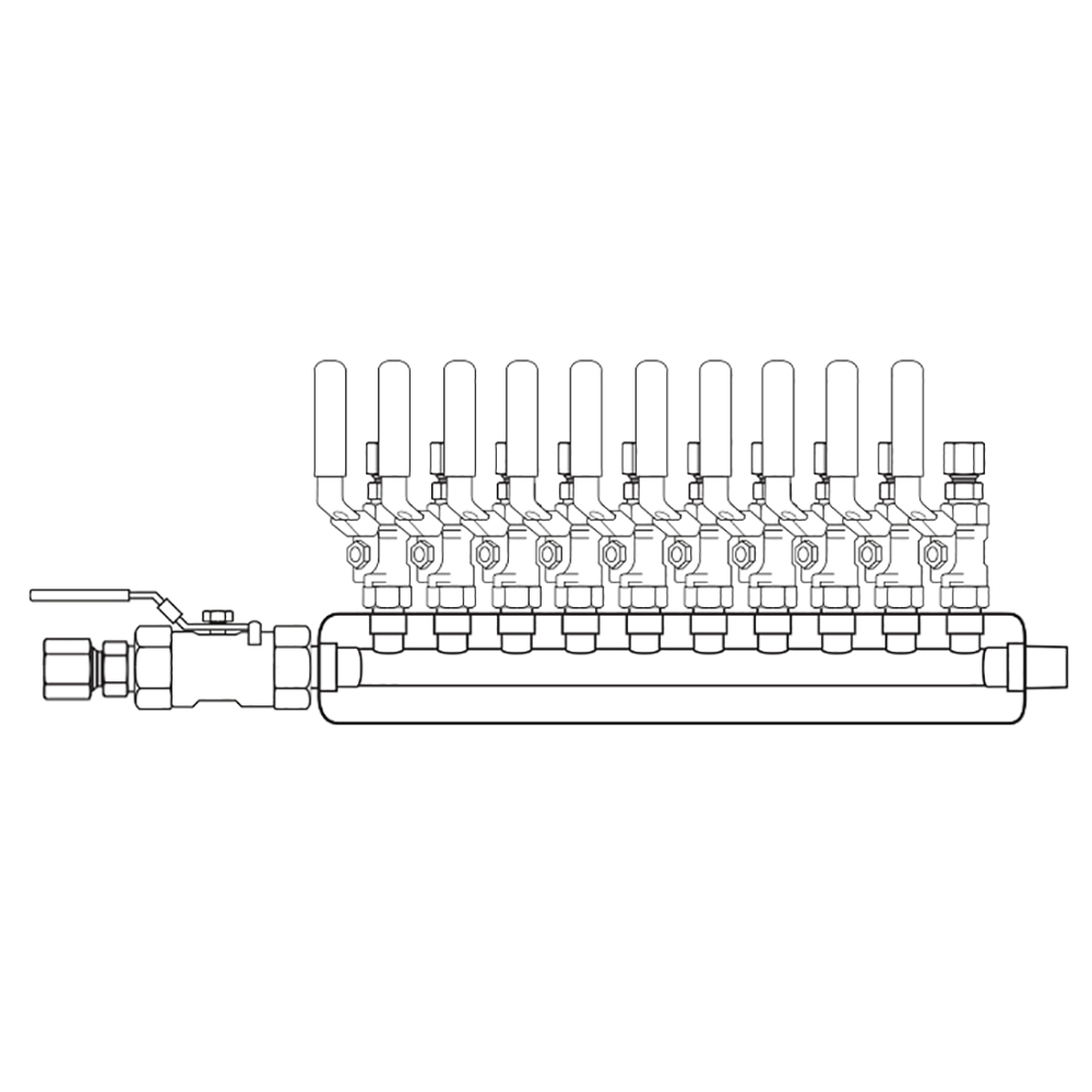 M4104130 Manifolds Stainless Steel Single Sided