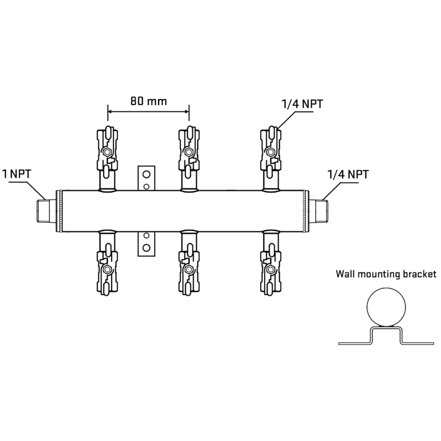 M506A020942 Manifolds Stainless Steel Double Sided
