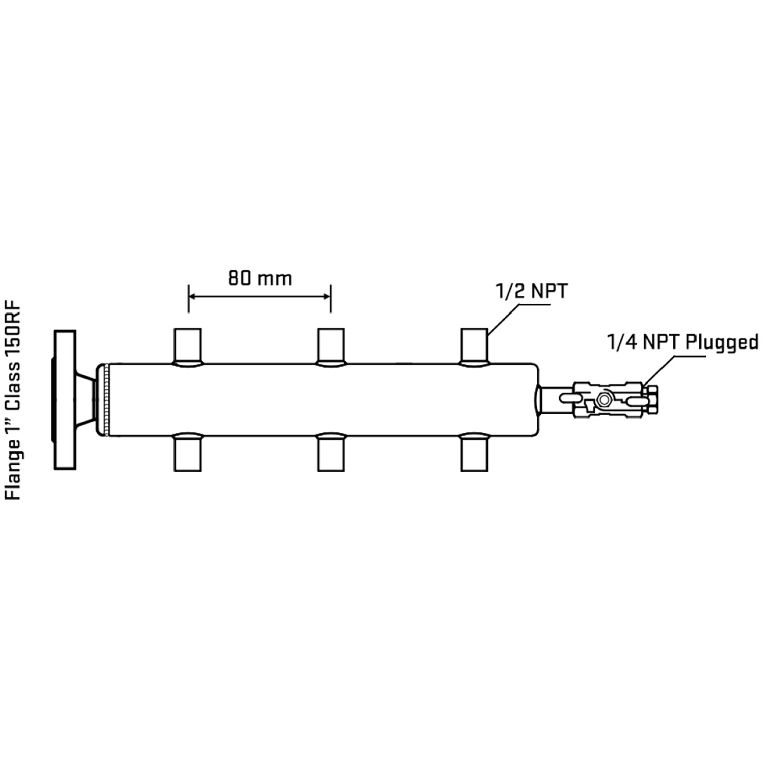 M506A060120 Manifolds Stainless Steel Double Sided