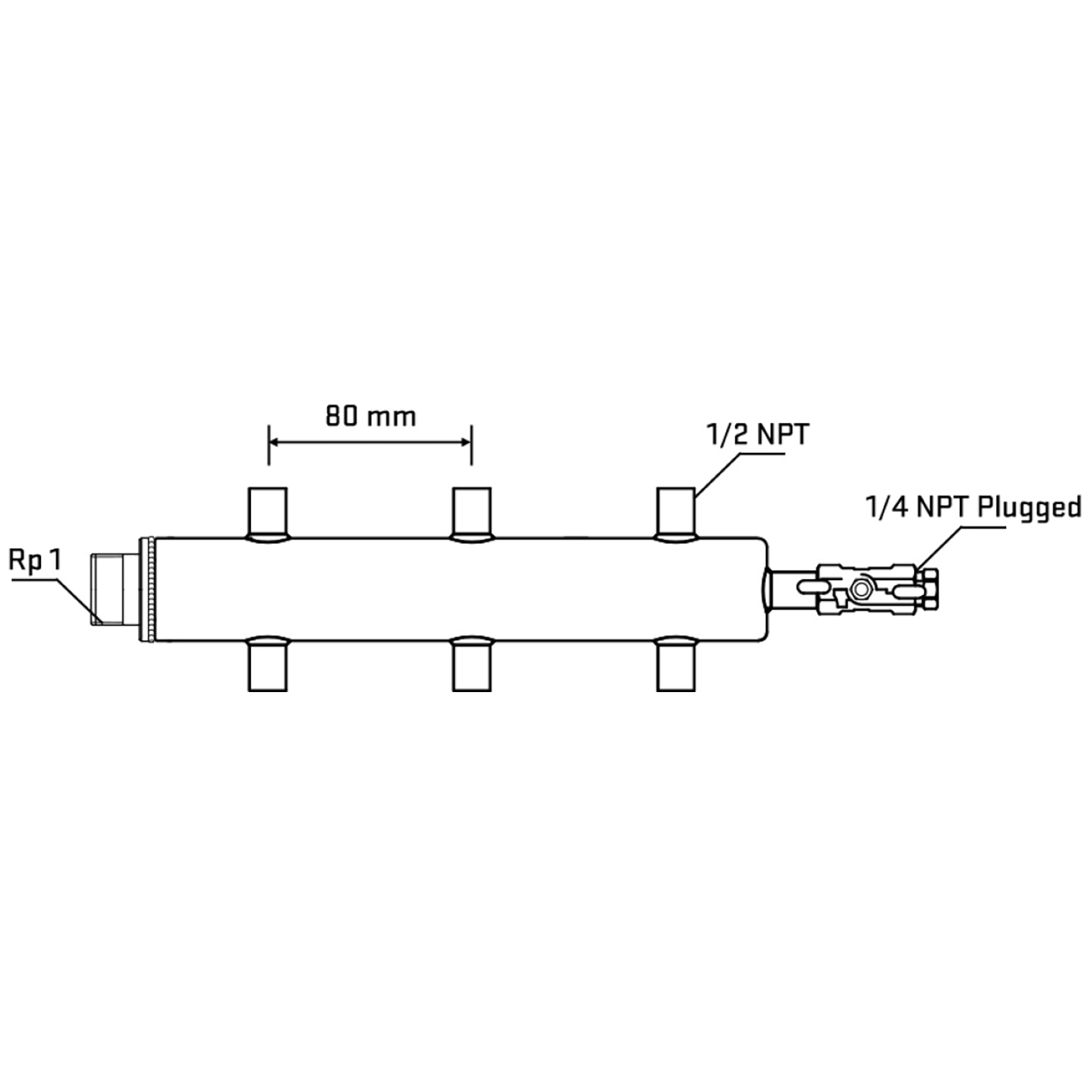 M506A060720 Manifolds Stainless Steel Double Sided