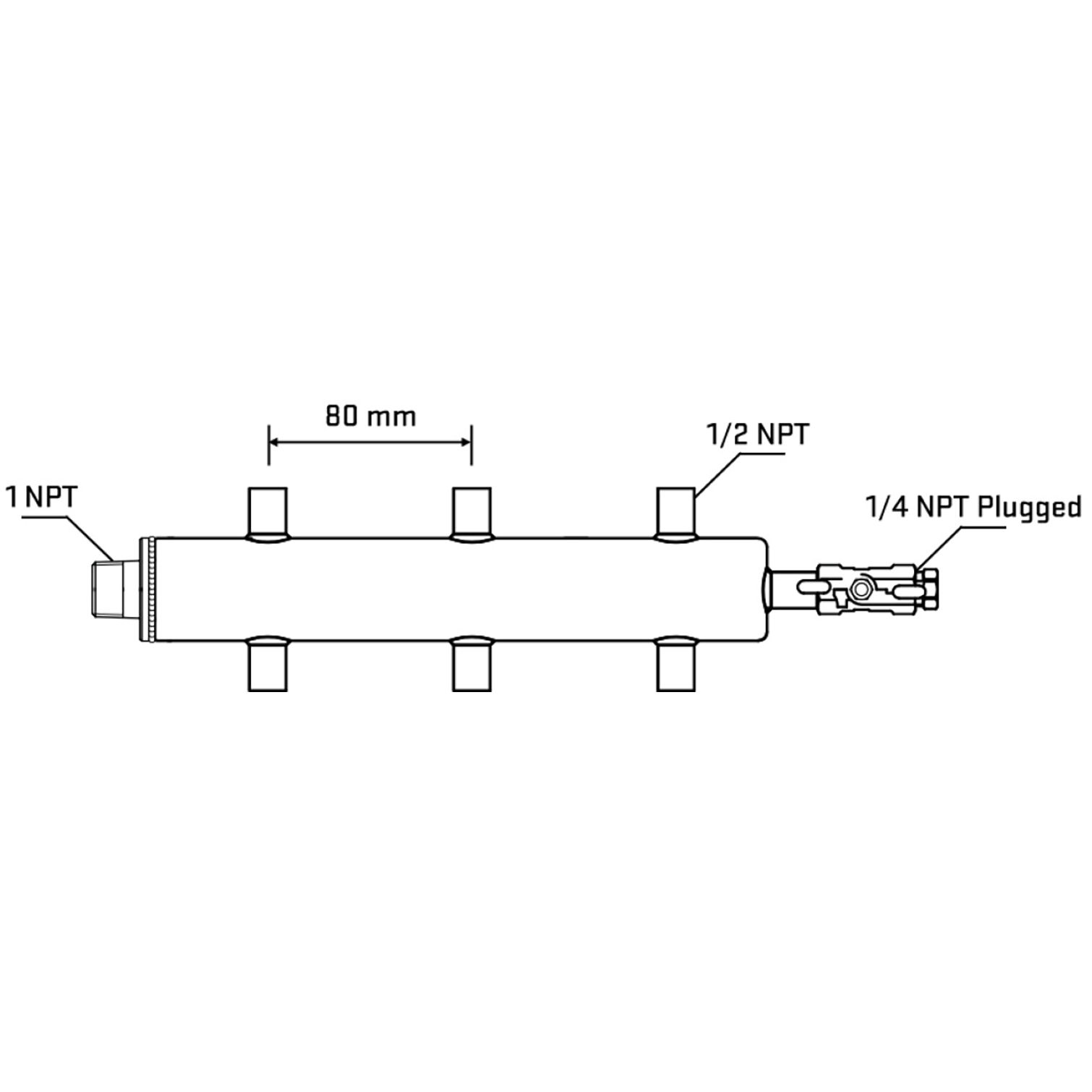 M506A060920 Manifolds Stainless Steel Double Sided