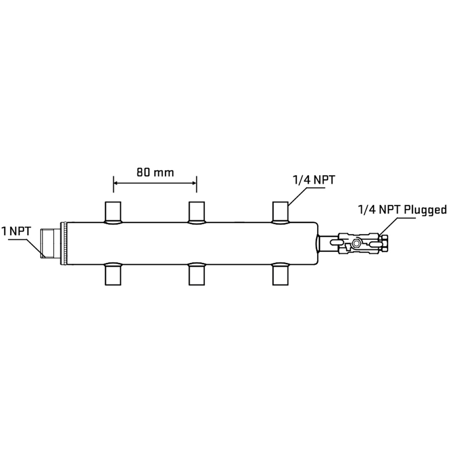 M506A071120 Manifolds Stainless Steel Double Sided