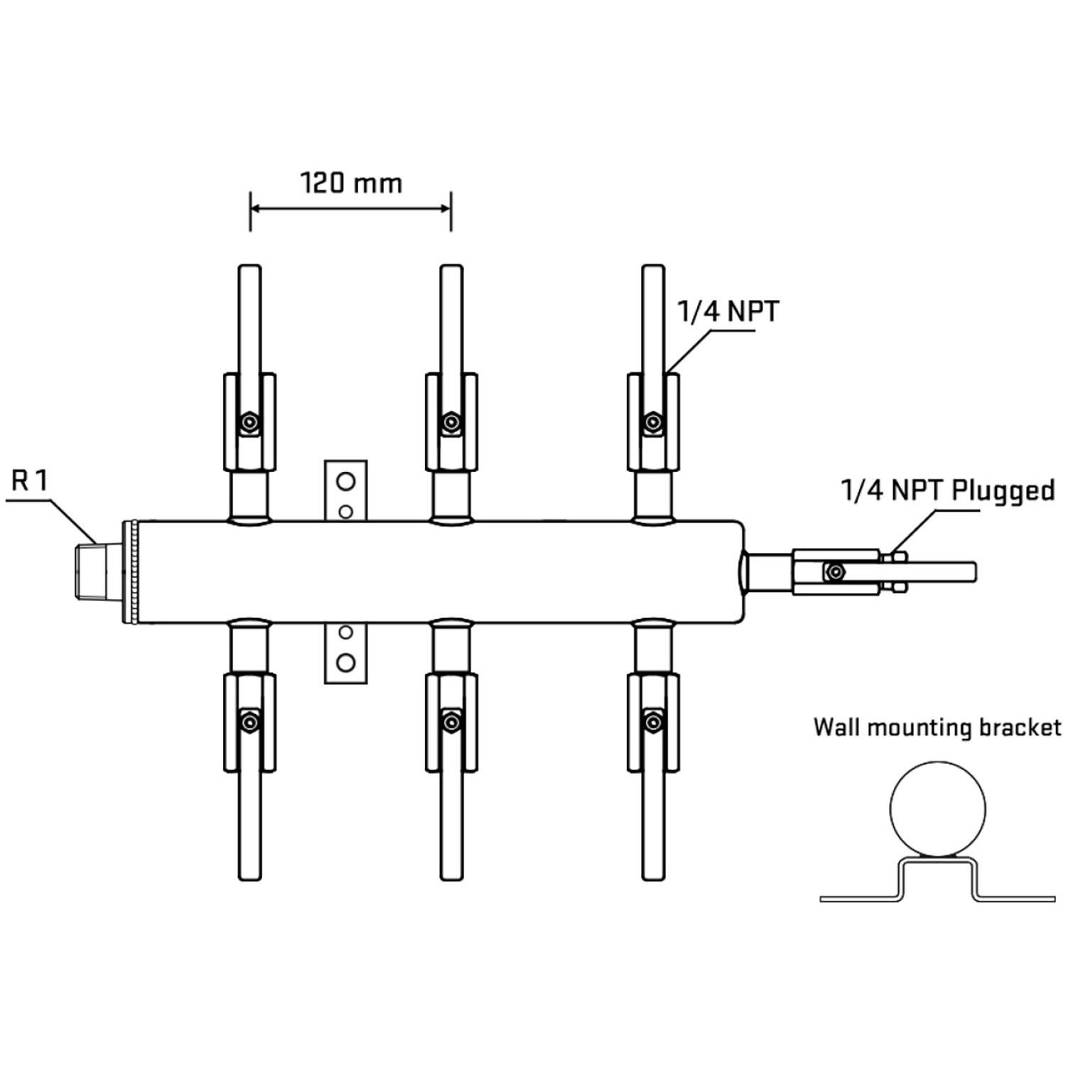 M506B090522 Manifolds Stainless Steel Double Sided