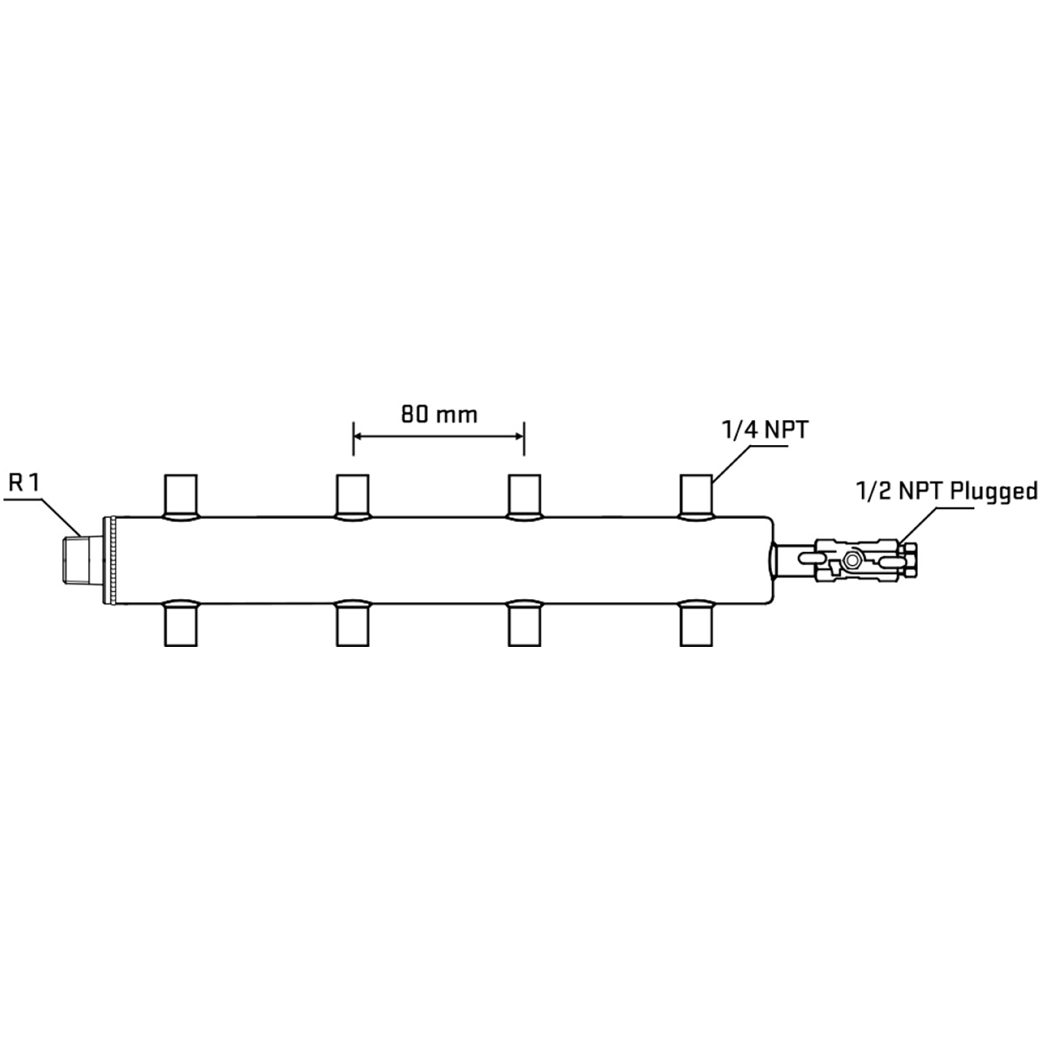 M508A070510 Manifolds Stainless Steel Double Sided