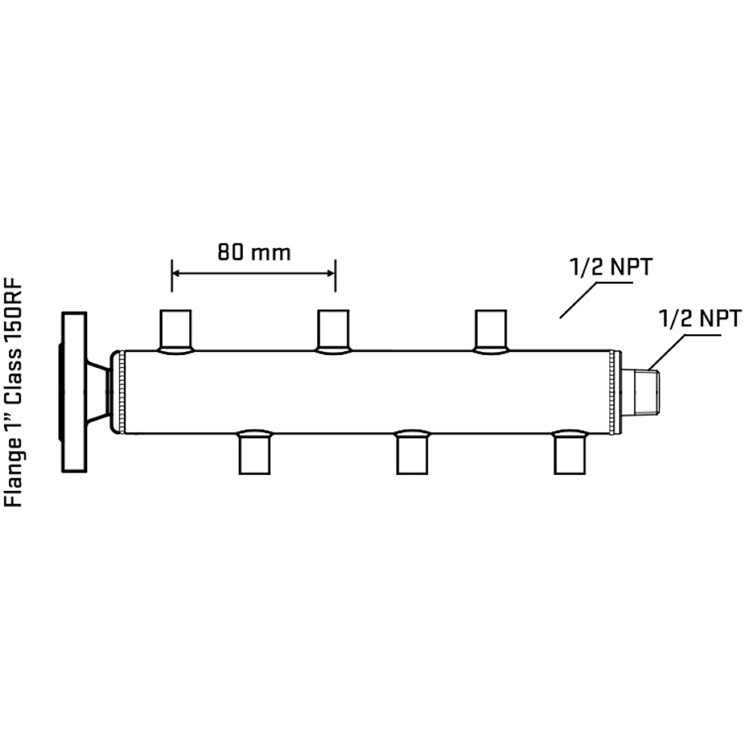 M5F1A060130 Manifolds Stainless Steel Double Sided